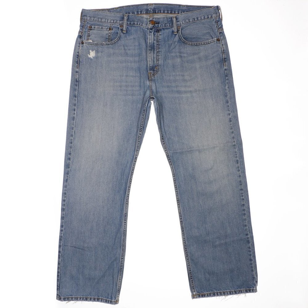 Levis 569 Loose Straight Mens Jeans Size 38x32 Actual 41x30.5 Distress Cotton